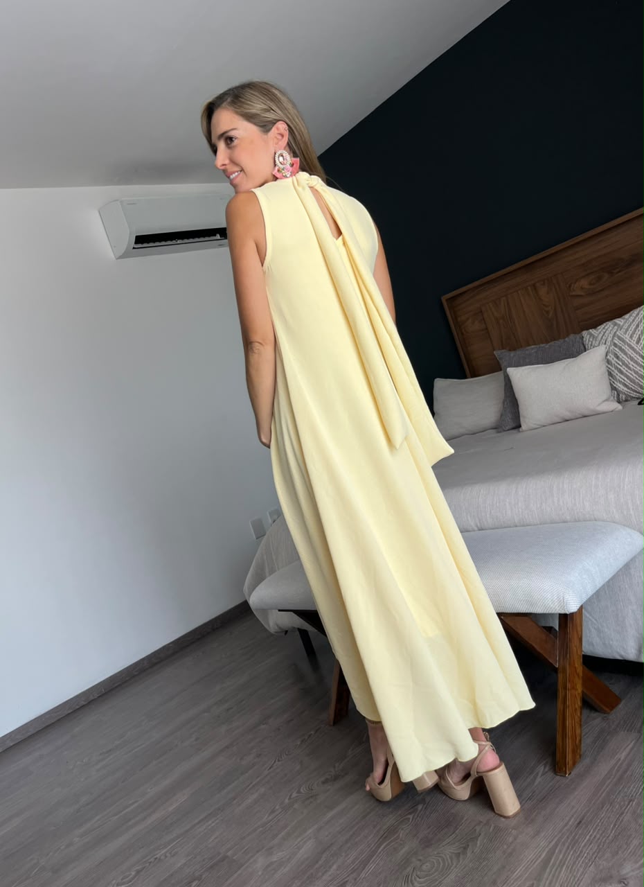 Vestido de maternidad Sonia amarillo
