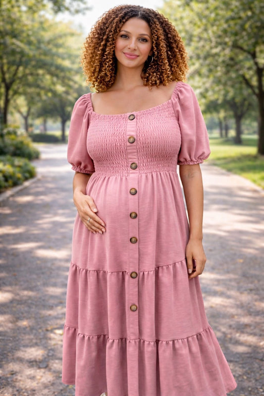 Vestido Verano botones CH, M, G, XG