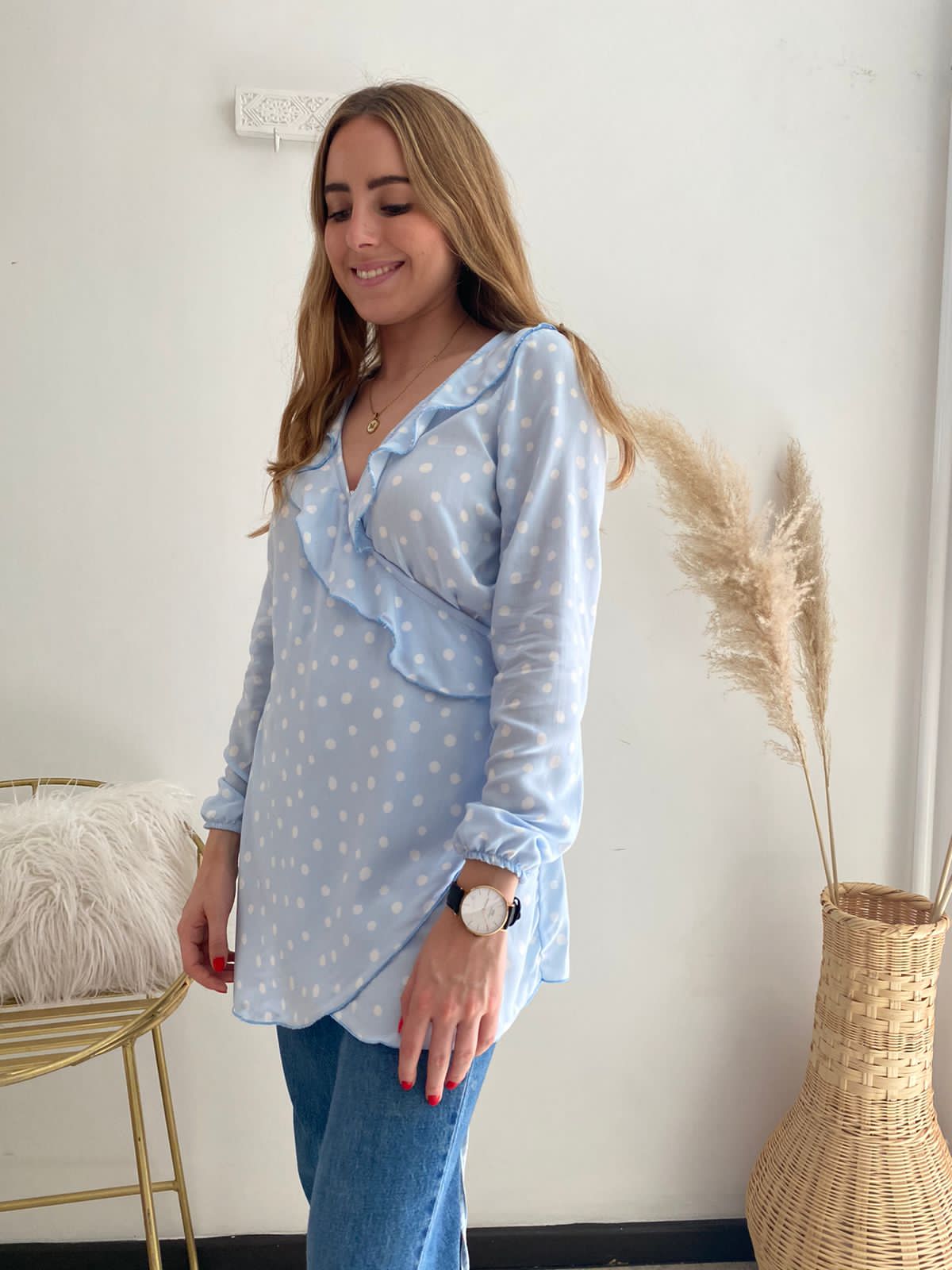 Blusa Franchesca bolitas