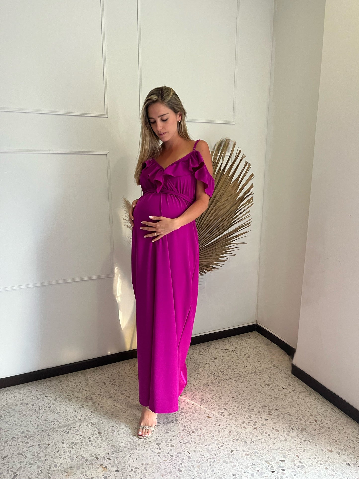 Vestido de maternidad Dayana mulberry CH, M