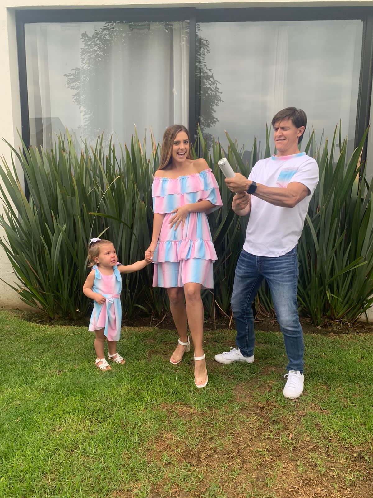 Matching Gender Reveal (Vestido niña 6-7 años)