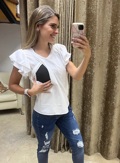 Blusa de lactancia, Adri blanca