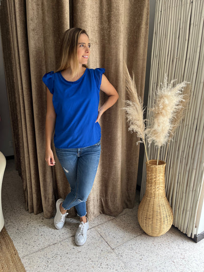 Blusa lactancia Andy, azul rey CH